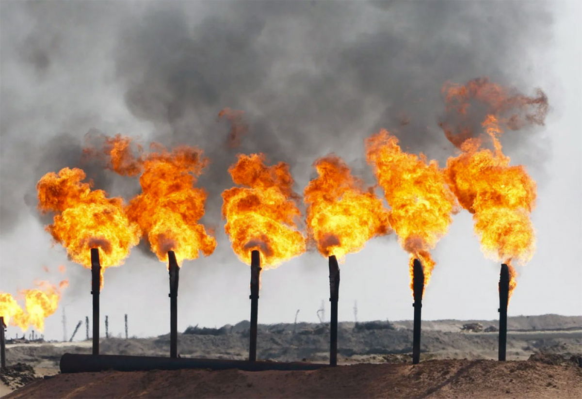 Тепловизионный мониторинг газовых факелов
